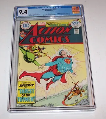 Buy Action Comics #432 - DC 1974 Bronze Age Issue - CGC NM 9.4 (1st B.A. Toyman) • 375.21£