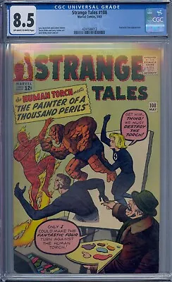 Buy Strange Tales #108 Cgc 8.5 Fantastic Four Human Torch Jack Kirby • 960.72£