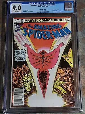 Buy Amazing Spider-man Annual #16 CGC 9.0  Newsstand White Pages! • 83.12£
