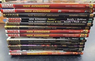 Buy Lot Of 17 New Avengers Books, HC (12) & TPBs (5) By Brian Michael Bendis Et. Al. • 71.12£