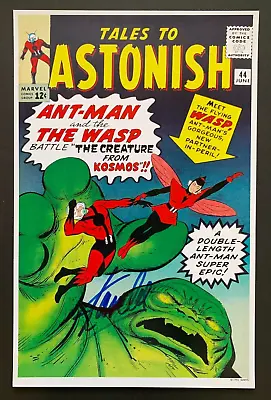 Buy STAN LEE Signed TALES TO ASTONISH #44 Cover Print, Ant-Man, The Wasp • 222.17£