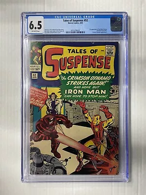Buy Tales Of Suspense #52 CGC 6.5 1964 1st App. Black Widow Off-White Pages • 1,777.83£