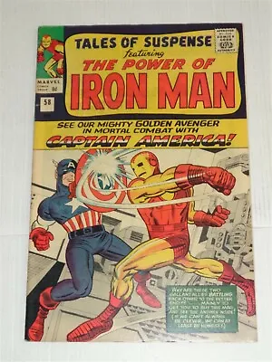 Buy Tales Of Suspense #58 October 1964 Fn+ 6.5 2nd Kraven Ironman Marvel Comics ** • 499.99£