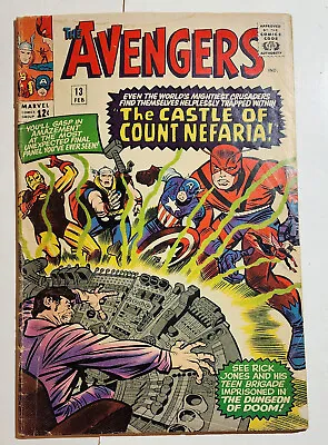 Buy AVENGERS #13 Marvel 1965 Kirby Cover, By Stan Lee And Don Heck • 27.94£