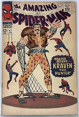 Buy THE AMAZING SPIDER-MAN - Kraven The Hunter - Vol. 1 - No. 47 - 1967 - Marvel • 55.33£