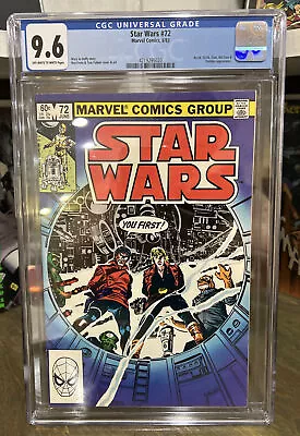 Buy Star Wars #72, Cgc 9.6 Off-white To White Pages, 1983 Marvel Comics • 71.24£
