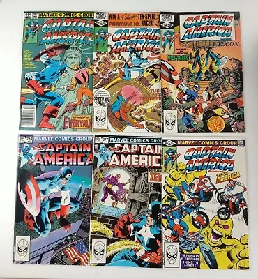 Buy Captain America #264 266 267 269 277 284 Lot (1981 Marvel Comics) Higher Grades • 17.61£