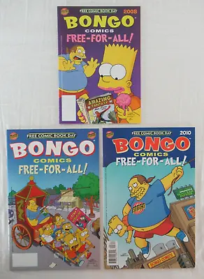 Buy Bongo Comics Free-For-All! Mixed Lot Of 3 Free Comic Book Day Editions • 11.83£