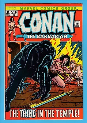 Buy Conan The Barbarian #18 Vfn 8.0 Marvel 'picture-frame' Cvr_high Grade_cents_1972 • 11.50£