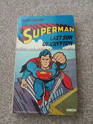 Buy 1978 Superman Last Son Of Krypton ELLIOT S MAGGIN Paperback Book Arrow • 6£