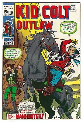 Buy Kid Colt Outlaw #146 - Starring Manhunter!  (Copy 2) • 7.15£