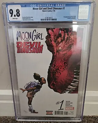 Buy Moon Girl And Devil Dinosaur #1 CGC 9.8 (2016) 1st App Lunella Lafayette Marvel • 98.33£