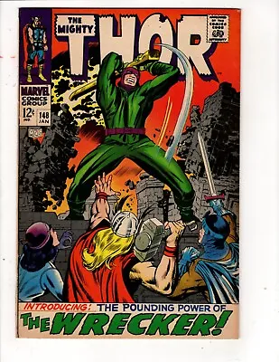 Buy The Mighty Thor #148(KEY) 1968(THIS BOOK HAS MINOR RESTORATION SEE DESCRIPTION) • 24.07£