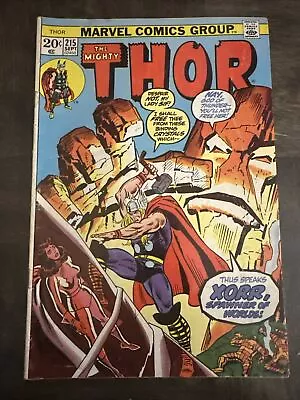 Buy The Mighty Thor # 215 1973 Marvel Comics Rare September • 6.32£