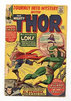 Buy Thor Journey Into Mystery #108 FR/GD 1.5 1964 • 19.46£