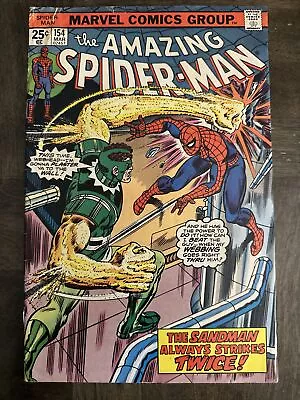 Buy Amazing Spiderman #154 - Gil Kane, John Romita Sr. Cover Art. (8.5) 1976 • 6.03£