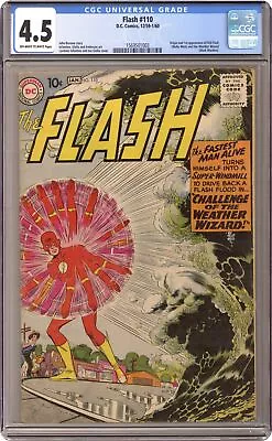 Buy Flash #110 CGC 4.5 1959 1569501003 1st App. Kid Flash, Wizard • 1,399.16£