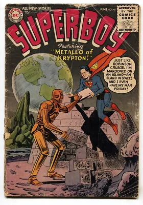 Buy Superboy #49--1956--DC --1st METALLO--comic Book--G • 130.45£