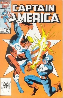 Buy CAPTAIN AMERICA #327 F/VF, Mike Zeck C, Direct Marvel Comics 1987 Stock Image • 6.32£