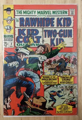 Buy Mighty Marvel Western #2 1968 Marvel Comic Kid Colt Rawhide Kid Two-Gun Kid • 4.02£