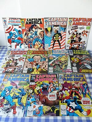 Buy Captain America Vol 1 - # 334, 335, 336, 337 X 2,  338,339,340,351,352,353 X 11 • 45£