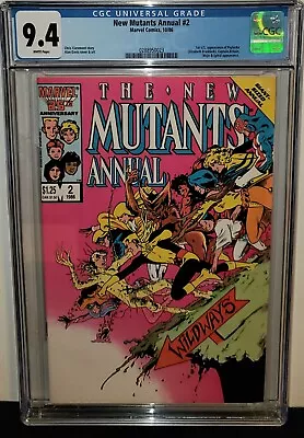 Buy The New Mutants Annual #2 Cgc 9.4 1st Print! First U.s. Appearance Of Psylocke! • 118.55£