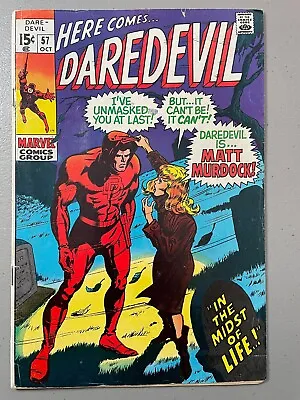 Buy Daredevil #57 (1969) - Fine- (5.5) • 11.86£