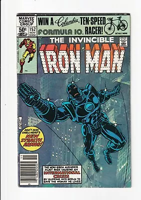 Buy Invincible Iron Man #152 • NEWSSTAND • (Marvel 1981) • 1st Print • Stealth Armor • 7.90£