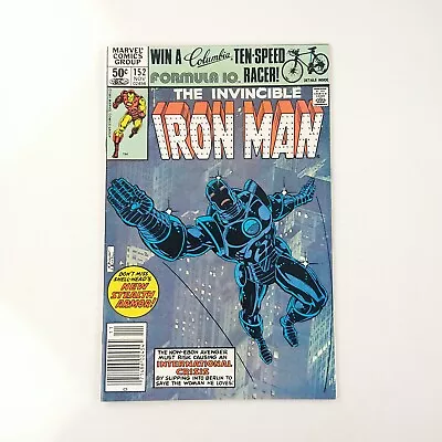 Buy The Invincible Iron Man #152 Newsstand 1st Stealth Armor (1981 Marvel Comics) • 5.67£