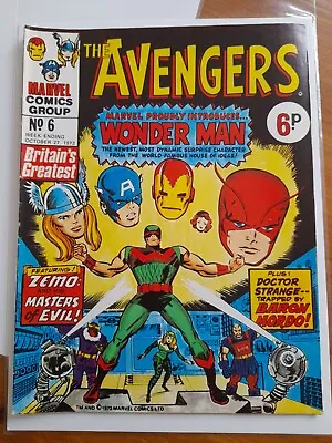 Buy Avengers #6 Oct 1973 FINE+ 6.5 Reprints Avengers #9 1st App Wonder Man • 16.99£