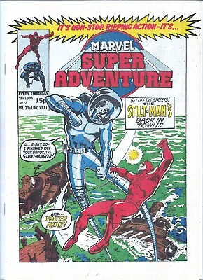 Buy Marvel Super Adventure #22 Daredevil & Black Panther VG (1981) Marvel Comics UK • 4£