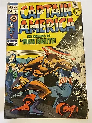 Buy CAPTAIN AMERICA #121 Silver Age Marvel Comics 1970 VG/FN • 9.95£