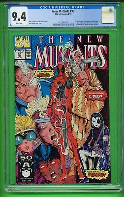 Buy New Mutants #98 Cgc 9.4 Near Mint Direct Edition 1st Deadpool Item: 24-269 • 401.23£