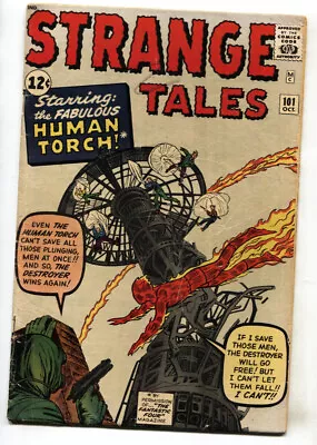 Buy Strange Tales #101 1962- Human Torch Jack Kirby Key Issue Vg- • 271.44£