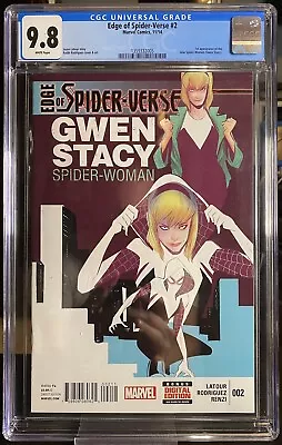 Buy Edge Of Spider-Verse #2 CGC 9.8 1st Appearance Spider-Gwen (Gwen Stacy) • 679.92£