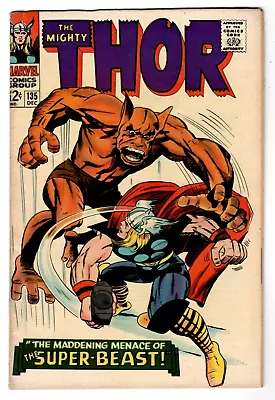 Buy THOR #135 Marvel Comics 1966 Jack Kirby Art  Fine-  Super Beast • 17.48£