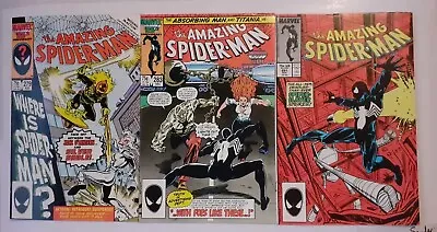 Buy The Amazing Spider-man #279/#283/#291. Vf. Black Suit/sable/o'lantern. Marvel. • 19.95£