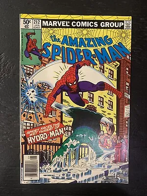 Buy MARVEL The Amazing Spider-Man 212 Hydroman 1st App 1981  Vf  A • 39.49£