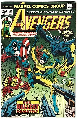Buy Avengers #144 Marvel Comics Key Issue 1976 1st Appearance Hellcat 3.5 VG- • 10.45£