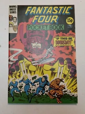 Buy Fantastic Four #4 Marvel Digest Series Silver Surfer British Comic Pocket Book • 24.99£