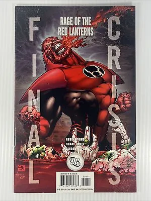 Buy Final Crisis: Rage Of The Red Lanterns #1 DC 2008 Character Cover High Grade NM • 23.90£