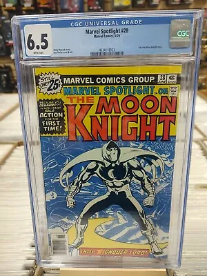 Buy Marvel Spotlight 28 CGC 6.5 1st Solo Moon Knight Story • 78.67£