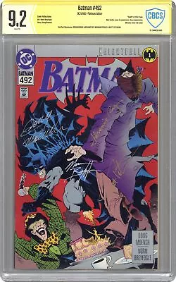 Buy Batman #492 Jones Platinum CBCS 9.2 SS Moench/Roy/Breyfogle/Peterson 1993 • 195.88£