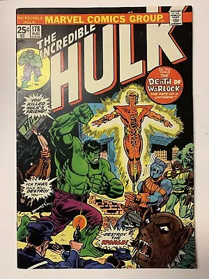 Buy Incredible Hulk #178/Bronze Age Marvel Comic Book/Rebirth Of Warlock/FN+ • 36.89£