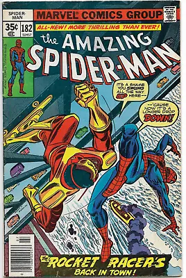 Buy Amazing Spider-Man #182  The Rocket Racer's Back In Town  1978 Marvel Comic • 24.09£