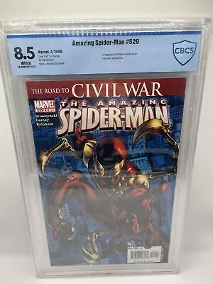 Buy The Amazing Spider-Man #529 (Marvel Comics April 2006) Ist Iron Spider CBCS 8.5 • 23.71£