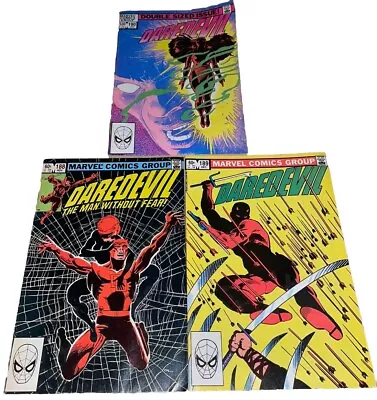Buy Daredevil 188 189 190 Siege 1982 Elektra Reborn Double Sized 1983 Marvel Comic • 30£