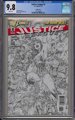Buy Justice League #3 - Cgc 9.8 - Jim Lee Sketch Variant Limited 1 For 200 • 1,276.81£