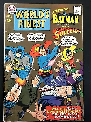 Buy Worlds Finest #168 Batman Superman DC Comics 1st Print Silver Age 1967 G/VG *A2 • 7.88£