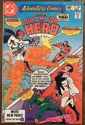 Buy Adventure Comics #487 By Wolfman Dial H For Hero Avatar Kismet Andru Cover 1981 • 6.32£